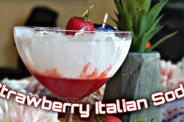 Strawberry Italian Soda #shorts Iftar drink # shorts Refreshing drink