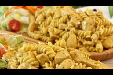 Chicken Pasta With Honey & Mustard Sauce by Cook With Hadiya