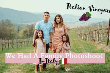 Family Photoshoot In Italian Vineyard! + Trying Paqui Chips| Vlog | Military Wife | Spring Decor