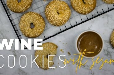 Wine Cookies with Sesame