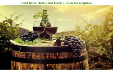 Featured Product Ambesonne Wine Mug, Scenic Tuscany Landscape with Cask Couple of Glasses and Ripe