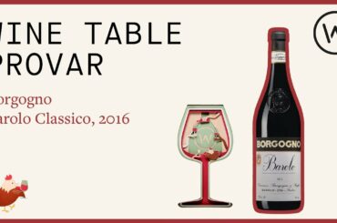 Wine Table provar  Borgogno Barolo Classico 2016