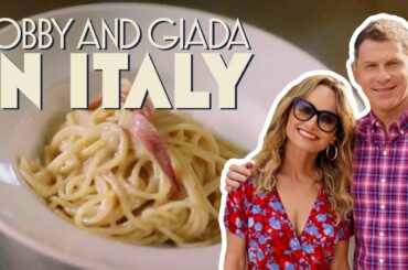 Bobby Flay Eats Pasta with Anchovy Butter in Rome | Bobby and Giada in Italy | discovery+