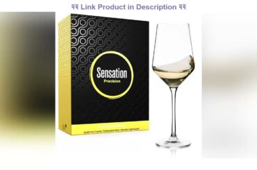 Most Awesome Product Season STORY White Wine Glasses Set of 2-14oz Modern Crystal Glass Italian Sty