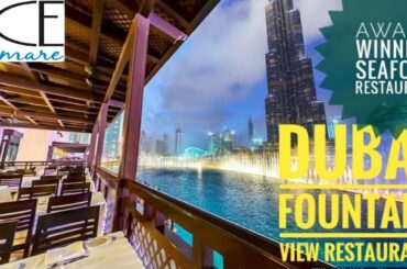 Dubai Fountain View Restaurant | Award Winning Italian Restaurant | Bice Mare - Dubai | Vlog -05