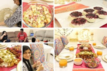 Rozalog 1 - Ramadan 2021 First Iftar-Table Setting-Mini Cheesecakes-Creamy chat-Italian Meat Skewers