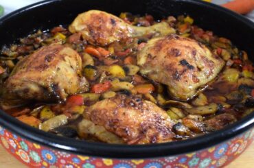 Chicken Cacciatore - without wine -  healthy, diet and delicious