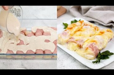 Baked ham rolls: a delicious idea for a quick and tasty dinner!