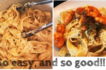 Fettuccine Alfredo pasta | easy recipe | Italian pasta.