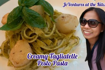 Quick and Easy Pesto Pasta Recipe #Pasta #Italian #JovyA. #tagliatelle