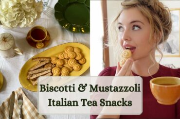 Italian Tea Time! 2 easy tea snack recipes!