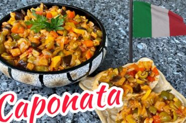 CAPONATA | SICILIAN CAPONATA | HOW TO MAKE CAPONATA | ITALIAN RECIPE