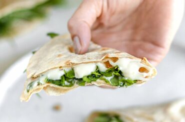 Vegan Italian STRACCHINO CHEESE in Piadina Sandwich - Homemade and ready in 30 mins!