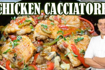 Chicken Cacciatore | Easy Italian Chicken Recipe for Dinner | Comfort Food by Lounging with Lenny