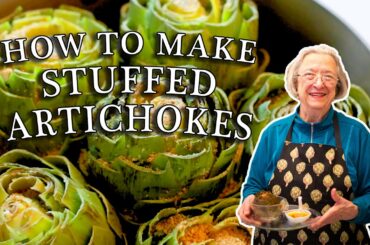 Sicilian Stuffed Artichokes | Kitchen on the Cliff with Giovanna Bellia LaMarca