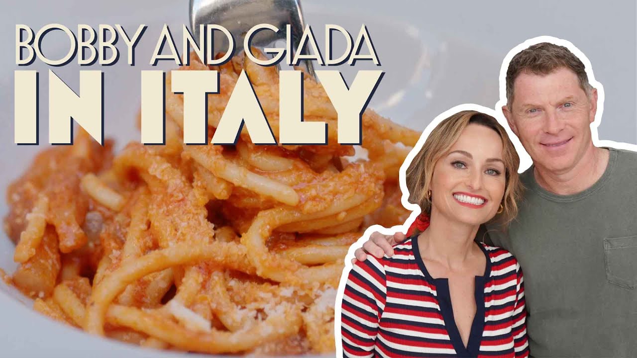 Bobby Flay & Giada De Laurentiis Eat 4 Classic Roman Pastas Bobby and(02)