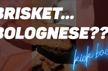 SMOKED BRISKET...BOLOGNESE?? - overnight smoke, Tuscan sauce, handmade pasta - BBQ / ITALIAN MASHUP!