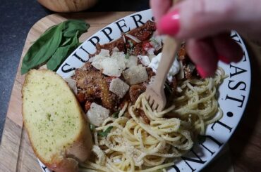 [SUB] Italian style, spaghetti bolognese & garlic bread :: Home cooking