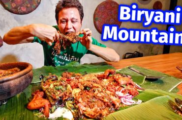 Extreme Malaysian Food!! BIRYANI MOUNTAIN + Smoked Goat Leg - Unseen Eating Experience!!