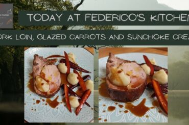 #3 Pork loin, glazed carrots and sunchoke cream [ASMR cooking, no talking]