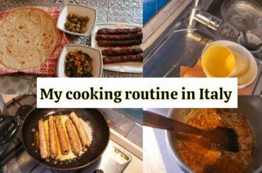 My cooking routine in Italy | #kousarlifeinitaly | #vlogs | #Cooking
