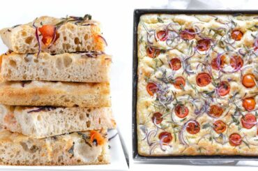 NO KNEAD FOCACCIA - Vegan Italian Recipe - SOFT inside, CRISPY outside.