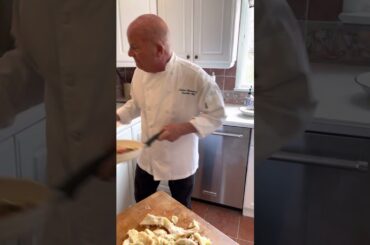 “Easy Italian Cooking” Cow’s stomach lining”. Delicious Italian delicacy, called “ Honeycomb Tripe”