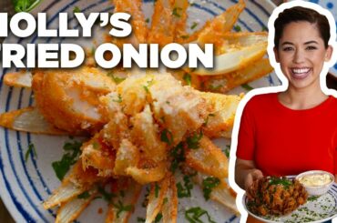Molly Yeh's Parmesan Fried Onion Blossom | Girl Meets Farm | Food Network