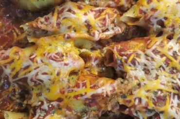 Best Italian Style Stuffed Shells | Meat and Cheese Pasta #shorts