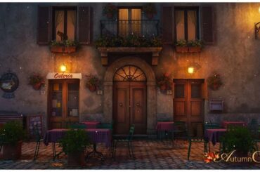 COZY ITALIAN CAFE AMBIENCE: Chatter, Wine Pouring, Music, Night Sounds