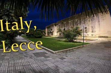 Italy, Puglia, Lecce. The going+food prices+park. My first trip.