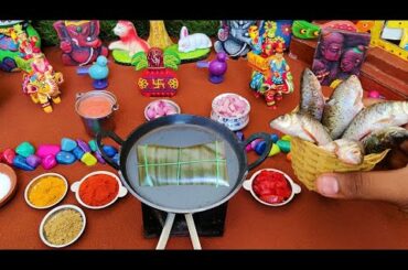 Meen Polichathu | Banana Leaf Fish Fry | Miniature Cooking | Kerala Style Fish Fry | Mini Food
