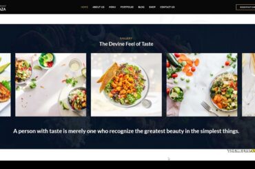 Palmplaza - Restaurant and Cafe WordPress Theme italian restaurant recipes Website Builder