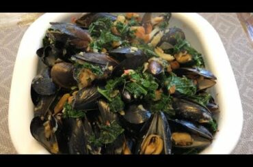 How to cook Mussels with Kale in Italian way?