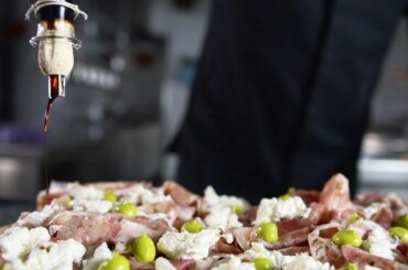 Focaccia Italiana / Vespern auf italienisch / Gourmet Restaurant Schloss Filseck Michelin starred