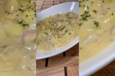 Gnocchi cream pasta Italian cuisine #shorts