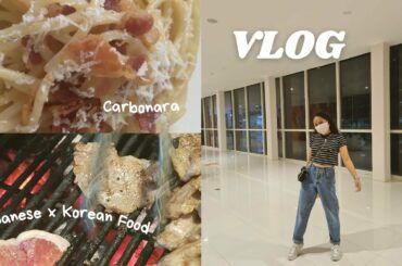 vlog | skincare, japanese food, downtown cebu city, italian carbonara recipe