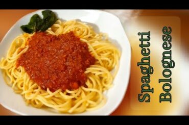 SPAGHETTI BOLOGNESE RECIPE - Minced beef (keema) with tomato sauce | Italian Cuisine