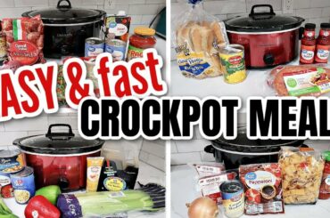 4 EASY SLOW COOKER MEALS | FAST CROCKPOT MEALS ON A BUDGET | FRUGAL FIT MOM