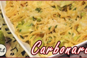 Carbonara | Cauliflower And Broccoli Carbonara | Italian Cuisine | Cheesy Spaghetti | Egg Sauce