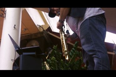 Alejandro Sanchez TI ASPETTO Saxophone Cover Live@ Anacapri Italian Restaurant Miami, FL