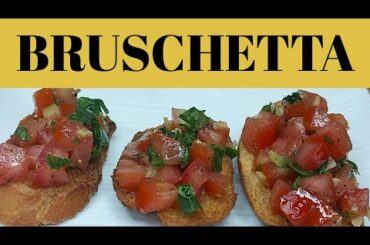 ITALIAN BRUSCHETTA RECIPE | EASY SNACK RECIPE | PARTY SNACK RECIPE