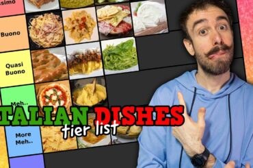 Popular Italian dishes tier list by a true Italian guy