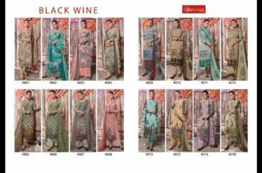 Vishwam Black wine Premium Italian crepe Designer suits Wholesaler||Latest Design of crape suit 2021