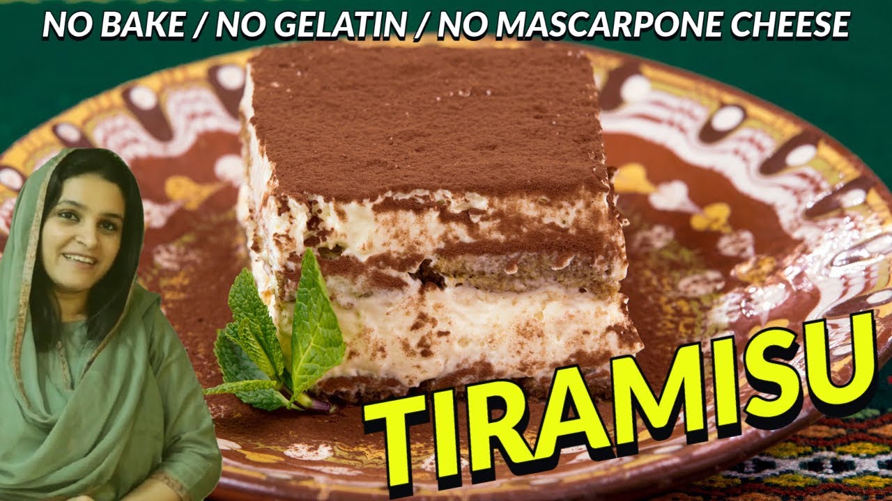 Tiramisu | No Bake No cook No gelatin No cheese | Italian Dessert | Tiramisu without mascarpone Tiramisu | No Bake No cook No gelatin No cheese | Italian Dessert | Tiramisu without mascarpone