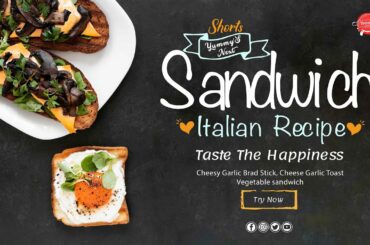 ITALIAN 3 EASY SANDWICHES WITH IN 3 MINUTES | HOW TO MAKE SANDWICH | VEG SANDWICH | ITALIAN SNACKS