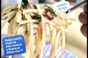 TRENDING: italian food style you can do right here right now!