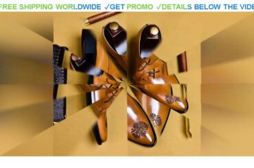 [Cheap] $73.36 Handmade Men Genuine Leather Dress Shoe High Quality Italian Design Black Wine Red K