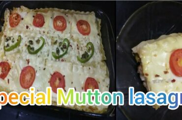 How to make mutton lasagna  / Italian food/ recipe by uniquekitchen