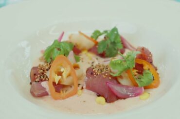 Tuna "Tiradito", Cassava and Crunchy Quinoa | Italian Chef Academy | Peruvian Cuisine